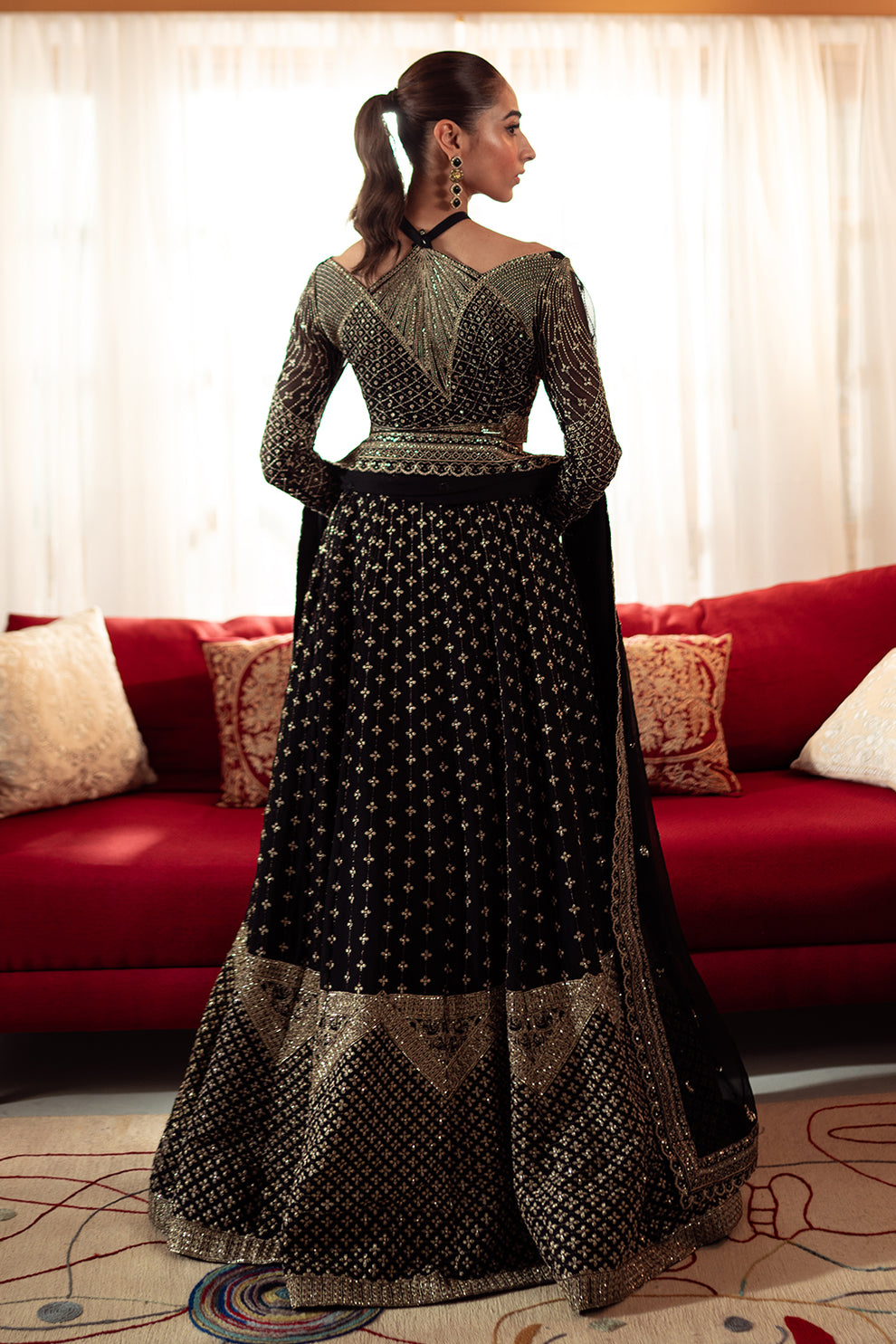 Neeshay | Dastaan Luxury Chiffon | Sunehri by Neeshay - Designer Dress - Type: Formal - Available at Libayah - 100% Original