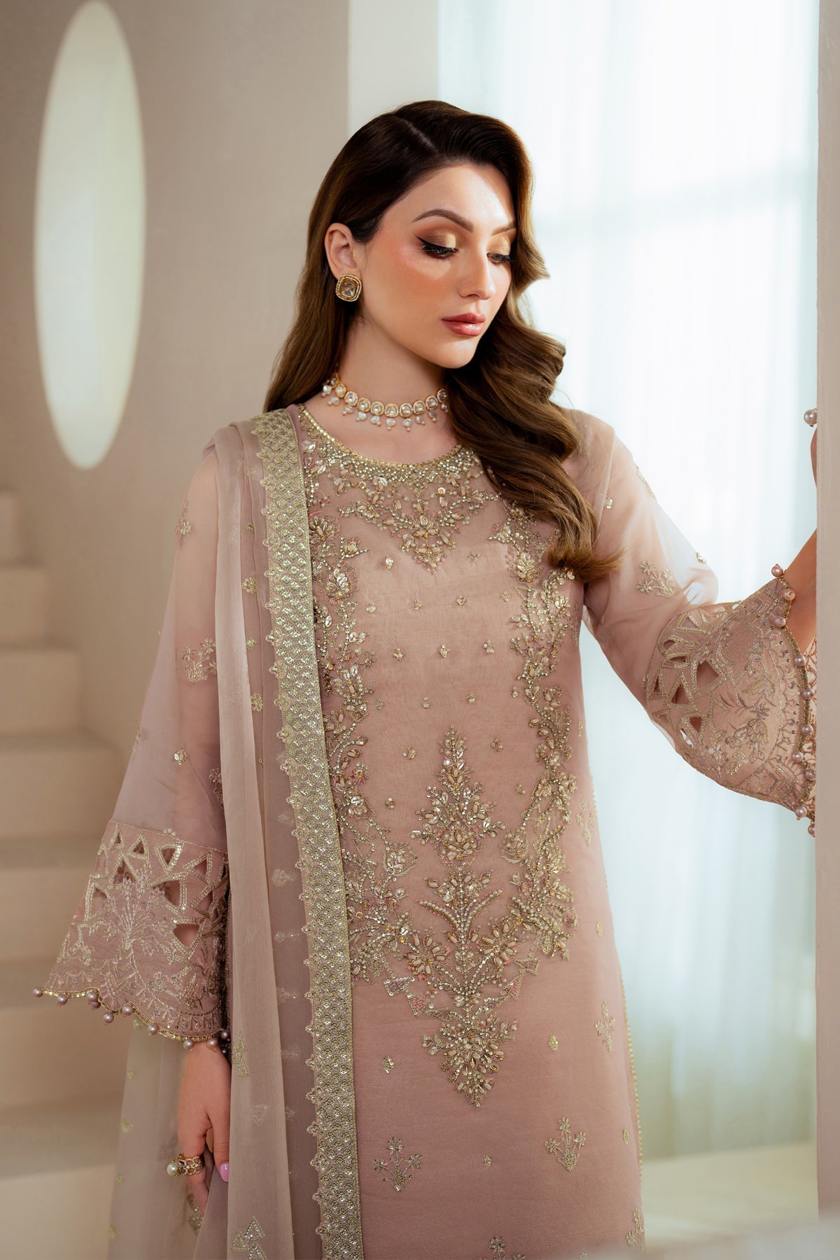 Alizeh | Aymal Chiffon | AF-BHM-4043-Jade by Alizeh - Designer Dress - Type: Ladies Clothes - Available at Libayah - 100% Original