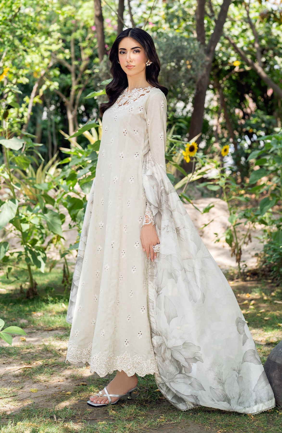 Zarif | Nura Textured Lawn 25 | ISARA by Zarif - Designer Dress - Type: Ladies Clothes - Available at Libayah - 100% Original