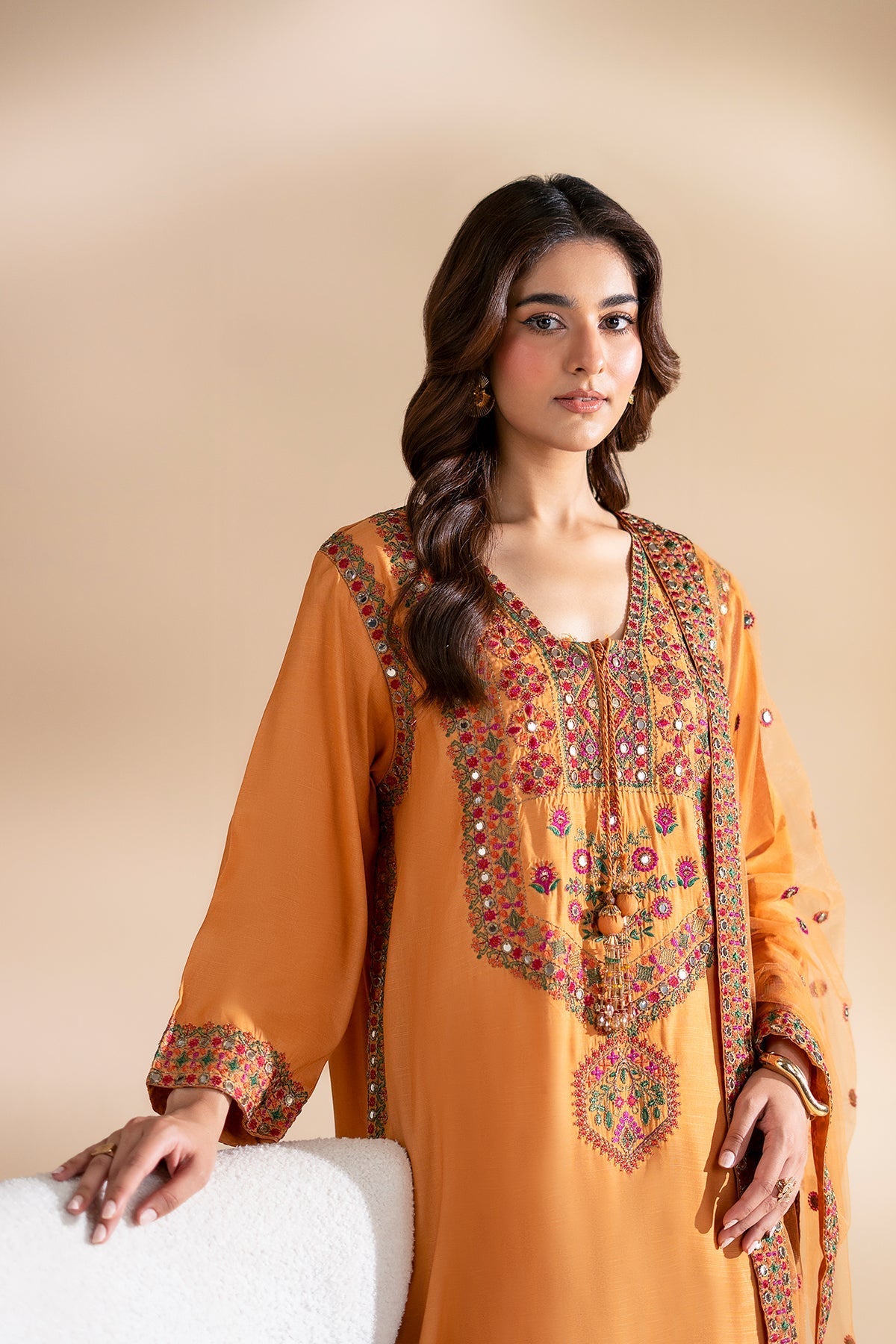 Charizma | Festive Pret | 3-PC Embroidered Silk CMA-6-360 by Charizma - Designer Dress  - Type : Ladies Clothes - Available at Libayah - 100% Original 