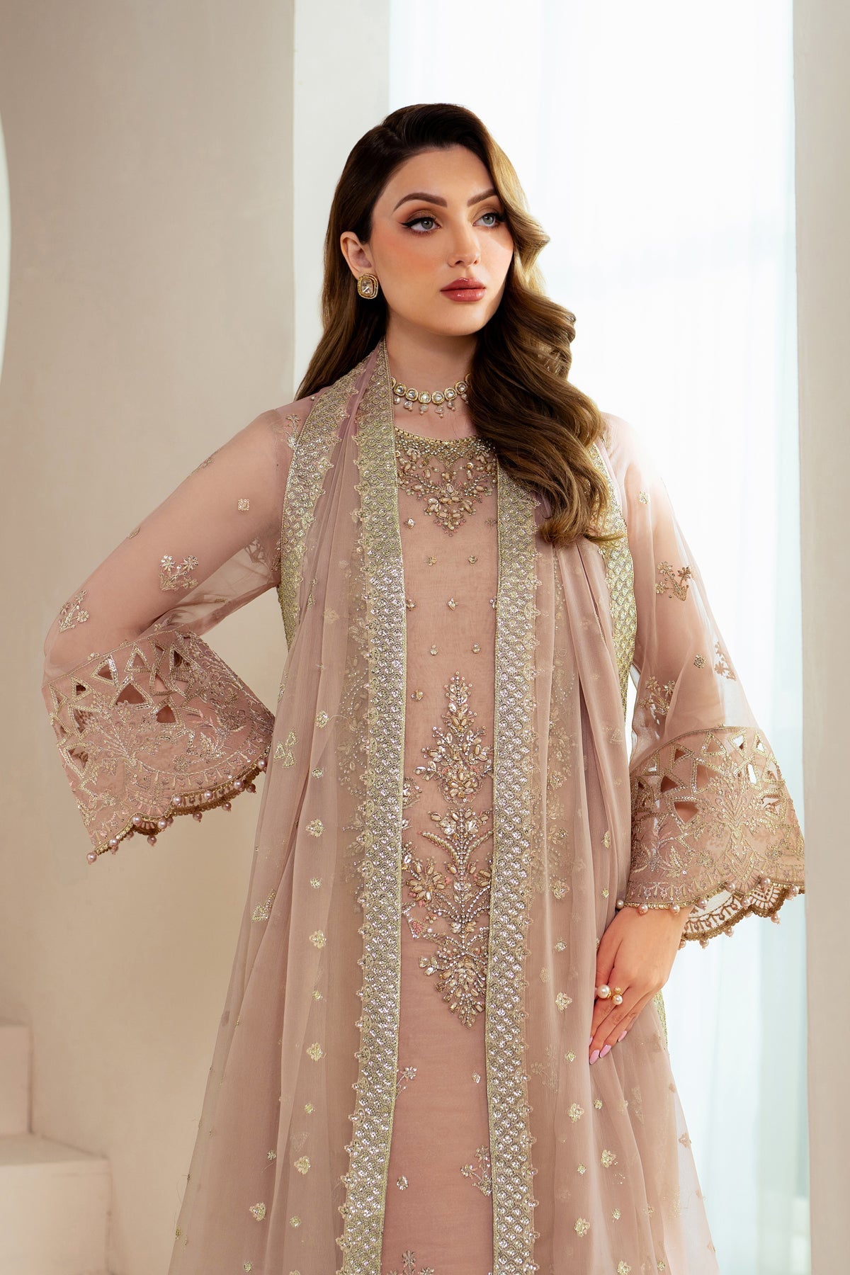 Alizeh | Aymal Chiffon | AF-BHM-4043-Jade by Alizeh - Designer Dress - Type: Ladies Clothes - Available at Libayah - 100% Original