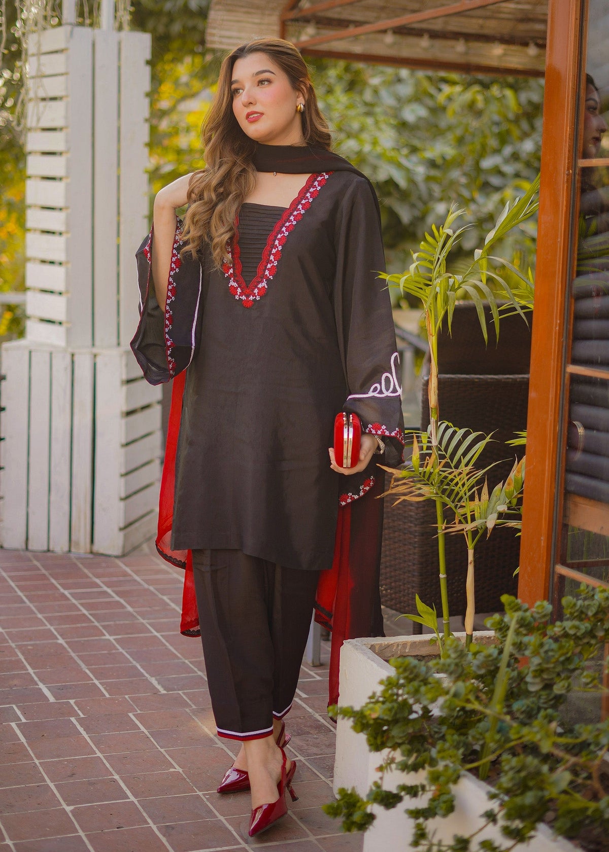 Fozia Khalid | Silk Spire | NOIR by Fozia Khalid - Designer Dress - Type: Ladies Clothes - Available at Libayah - 100% Original
