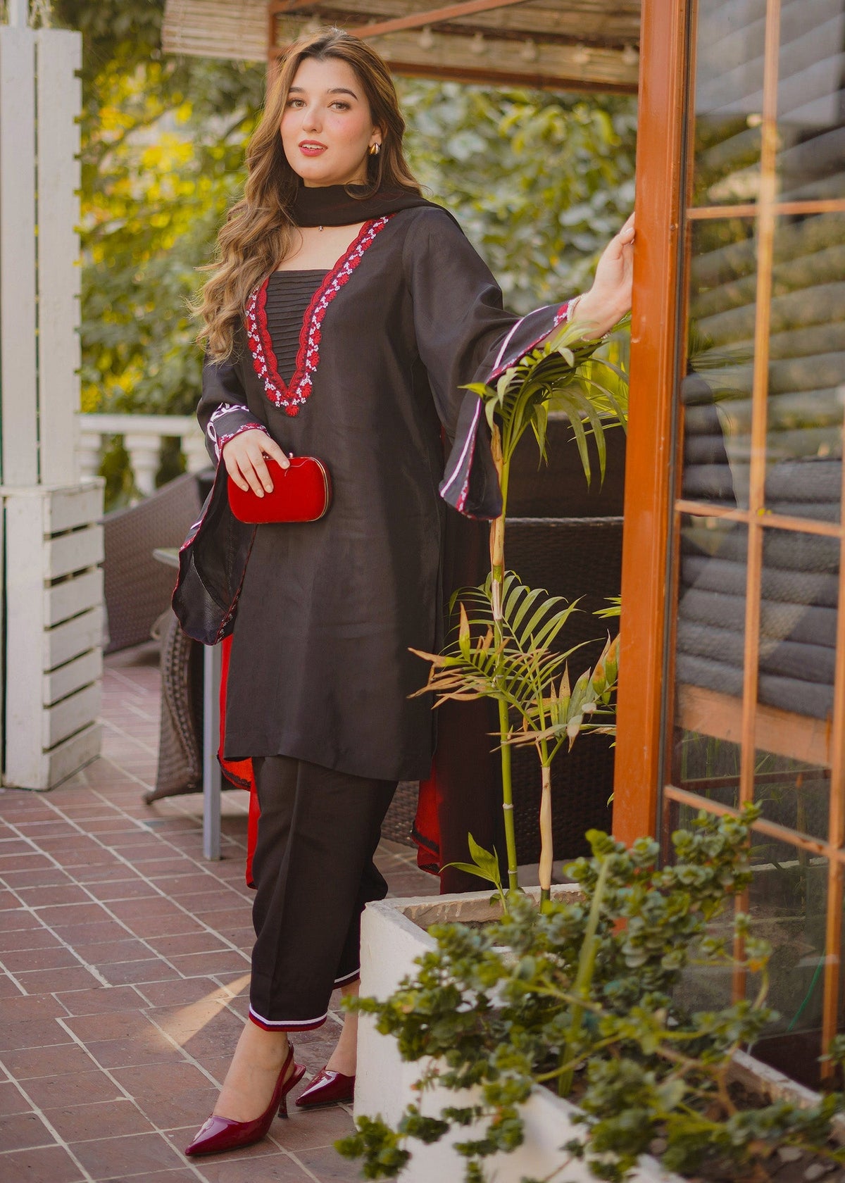 Fozia Khalid | Silk Spire | NOIR by Fozia Khalid - Designer Dress - Type: Ladies Clothes - Available at Libayah - 100% Original