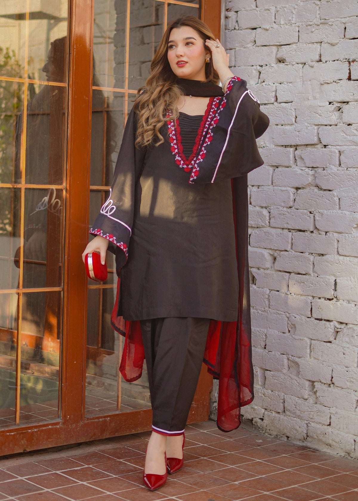 Fozia Khalid | Silk Spire | NOIR by Fozia Khalid - Designer Dress - Type: Ladies Clothes - Available at Libayah - 100% Original