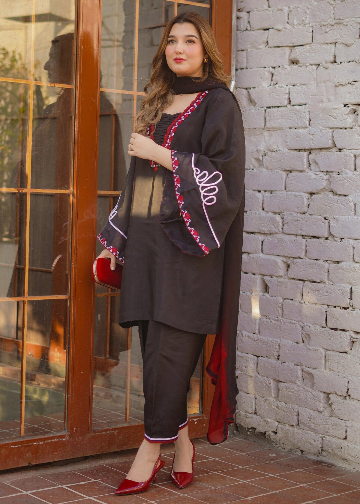 Fozia Khalid | Silk Spire | NOIR by Fozia Khalid - Designer Dress - Type: Ladies Clothes - Available at Libayah - 100% Original