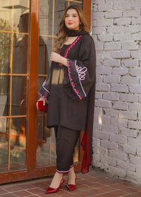 Fozia Khalid | Silk Spire | NOIR by Fozia Khalid - Designer Dress - Type: Ladies Clothes - Available at Libayah - 100% Original