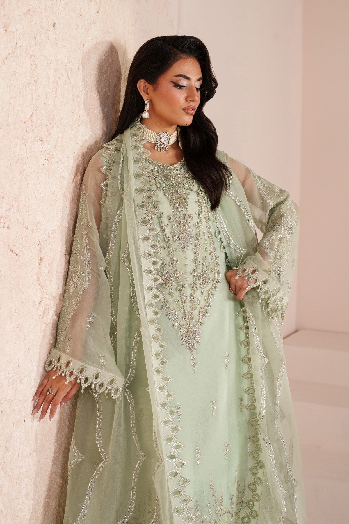 Alizeh | Aymal Handcrafted Luxury Formals | AF-BHM-4068-Zyah - Designer Dress - Type : Ladies Clothes - Available at Libayah - 100% Original