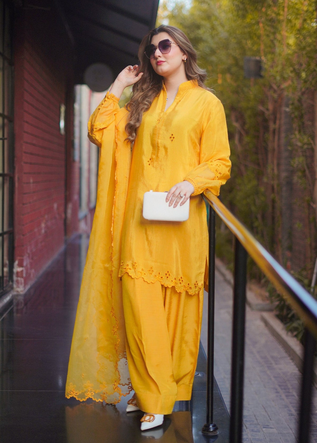 Fozia Khalid | Silk Spire | MARIGOLD by Libayah - Designer Dress - Type: Ladies Clothes - Available at Libayah - 100% Original