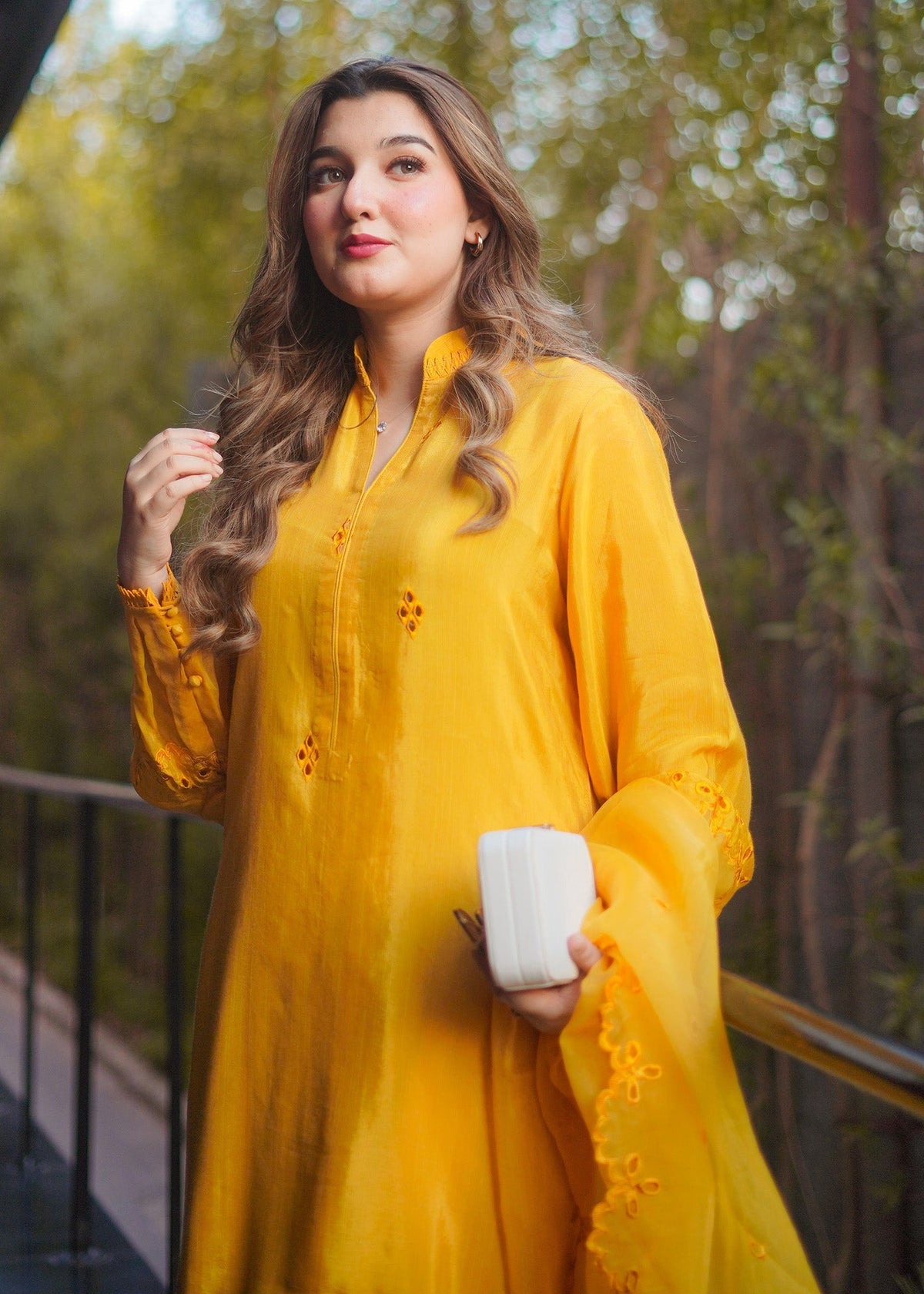 Fozia Khalid | Silk Spire | MARIGOLD by Libayah - Designer Dress - Type: Ladies Clothes - Available at Libayah - 100% Original