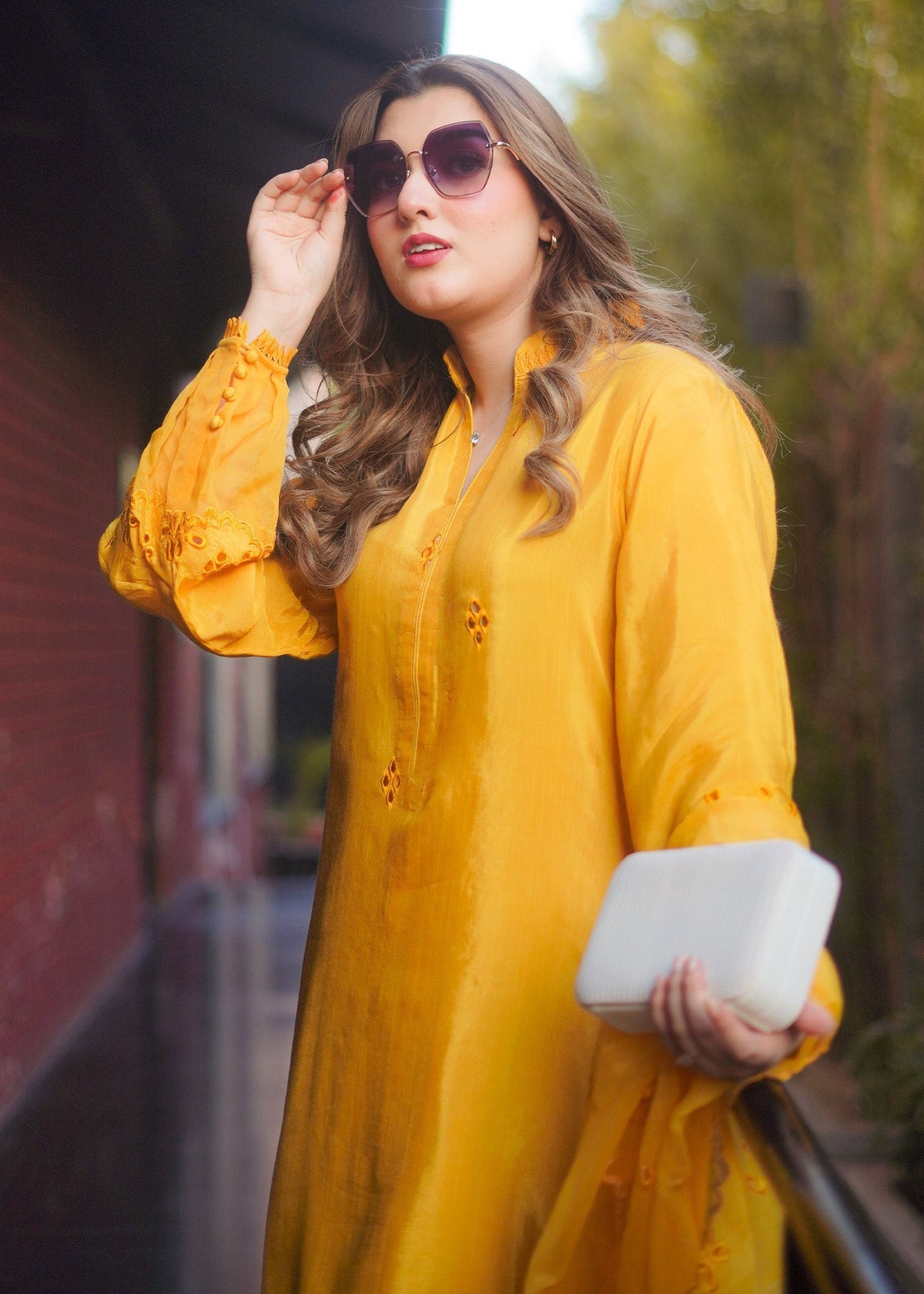 Fozia Khalid | Silk Spire | MARIGOLD by Libayah - Designer Dress - Type: Ladies Clothes - Available at Libayah - 100% Original
