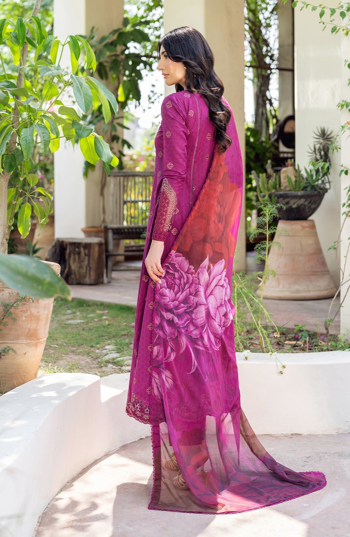 Zarif | Nura Textured Lawn 25 | MEHMAL by Zarif - Designer Dress - Type: Ladies Clothes - Available at Libayah - 100% Original