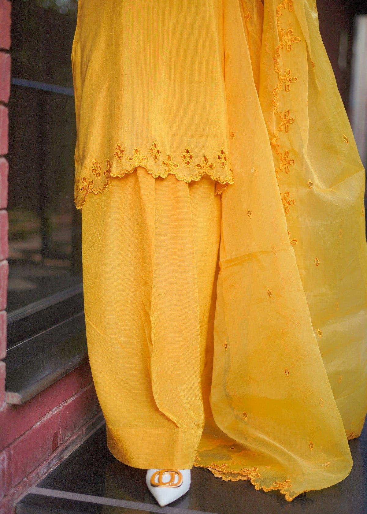 Fozia Khalid | Silk Spire | MARIGOLD by Libayah - Designer Dress - Type: Ladies Clothes - Available at Libayah - 100% Original
