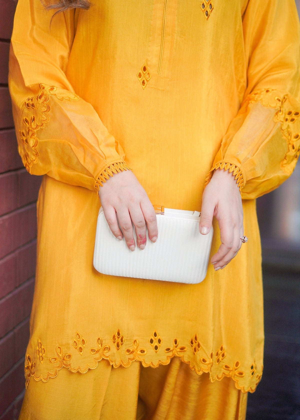 Fozia Khalid | Silk Spire | MARIGOLD by Libayah - Designer Dress - Type: Ladies Clothes - Available at Libayah - 100% Original