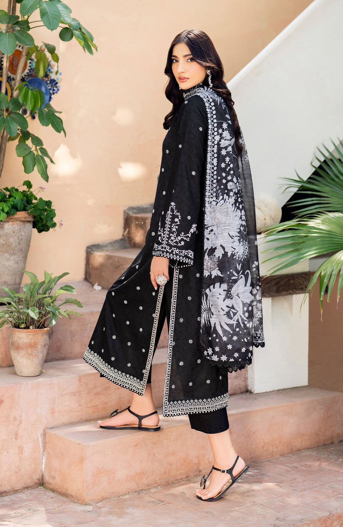 Zarif | Nura Textured Lawn 25 | MILHA by Zarif - Designer Dress - Type: Ladies Clothes - Available at Libayah - 100% Original