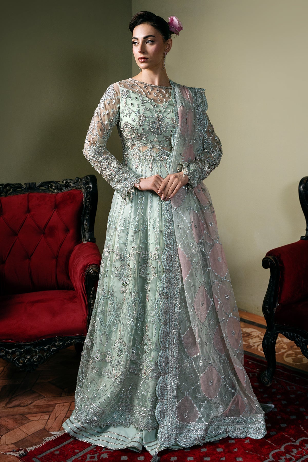 Mina Kashif | Kahani Formals | Zarpash by Mina Kashif - Designer Dress - Type: Ladies Clothes - Available at Libayah - 100% Original