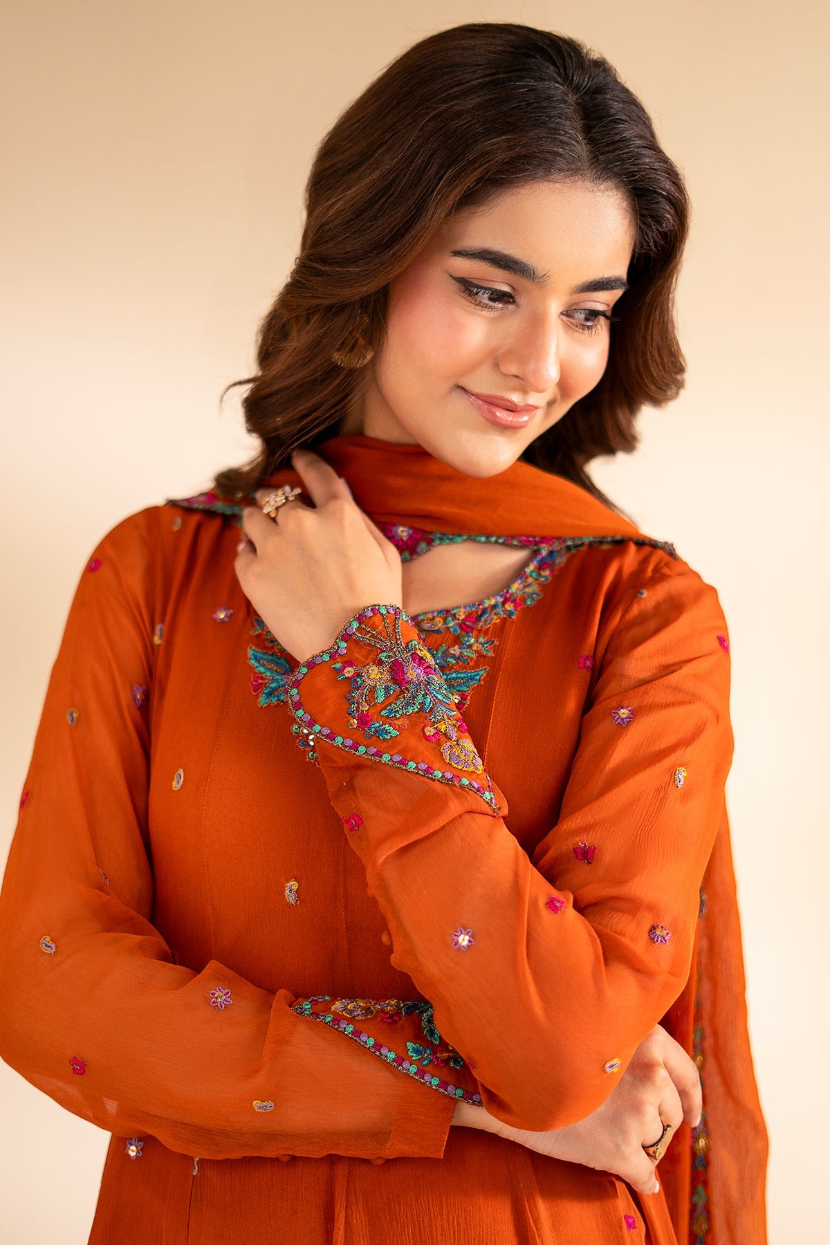 Charizma | Festive Pret | 3-PC Embroidered Chiffon CMA-6-319 by Charizma - Designer Dress  - Type : Ladies Clothes - Available at Libayah - 100% Original 