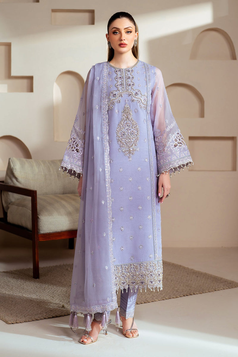 Alizeh | Aymal Chiffon | AF-BHM-4041-Marine by Alizeh - Designer Dress - Type: Ladies Clothes - Available at Libayah - 100% Original