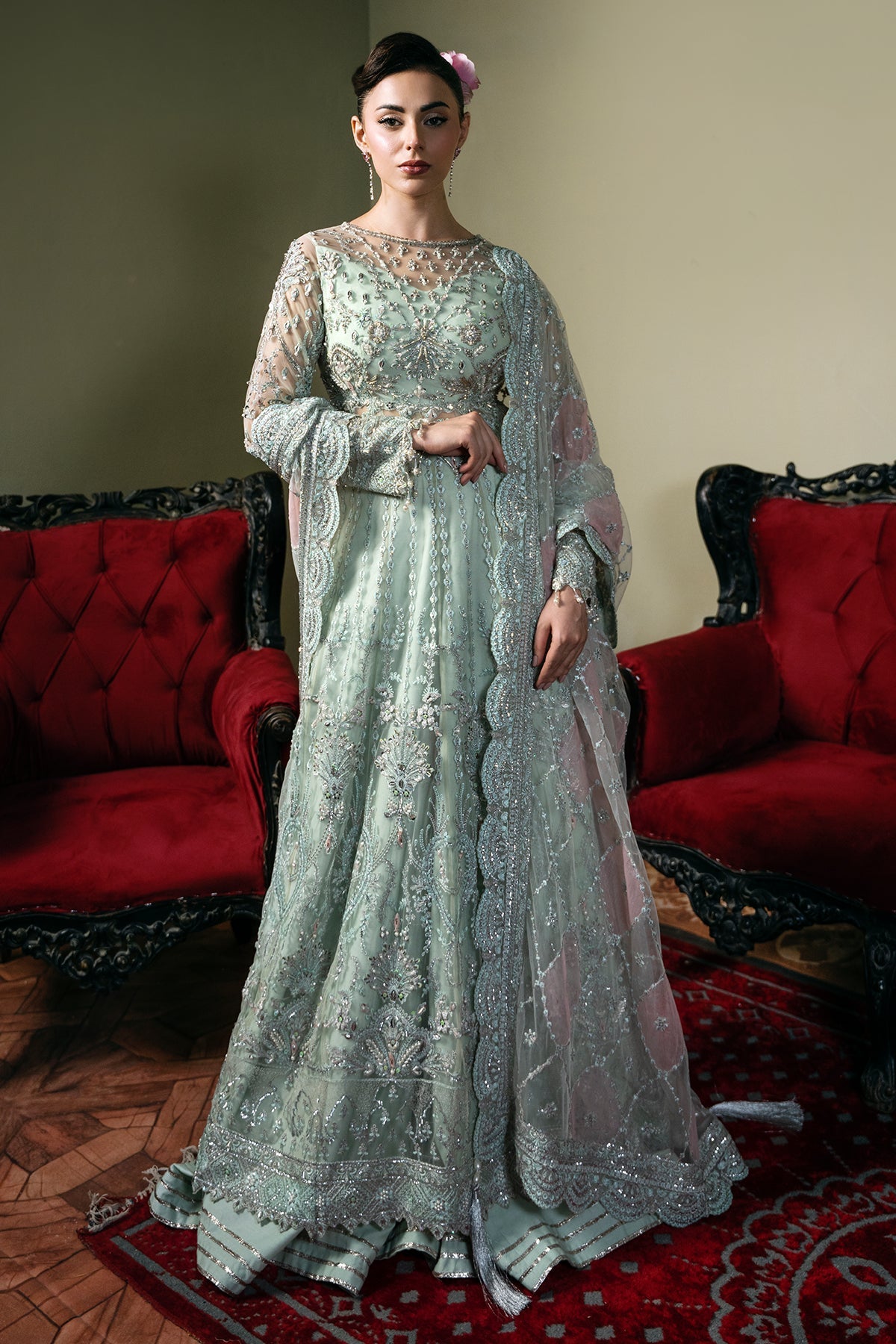 Mina Kashif | Kahani Formals | Zarpash by Mina Kashif - Designer Dress - Type: Ladies Clothes - Available at Libayah - 100% Original