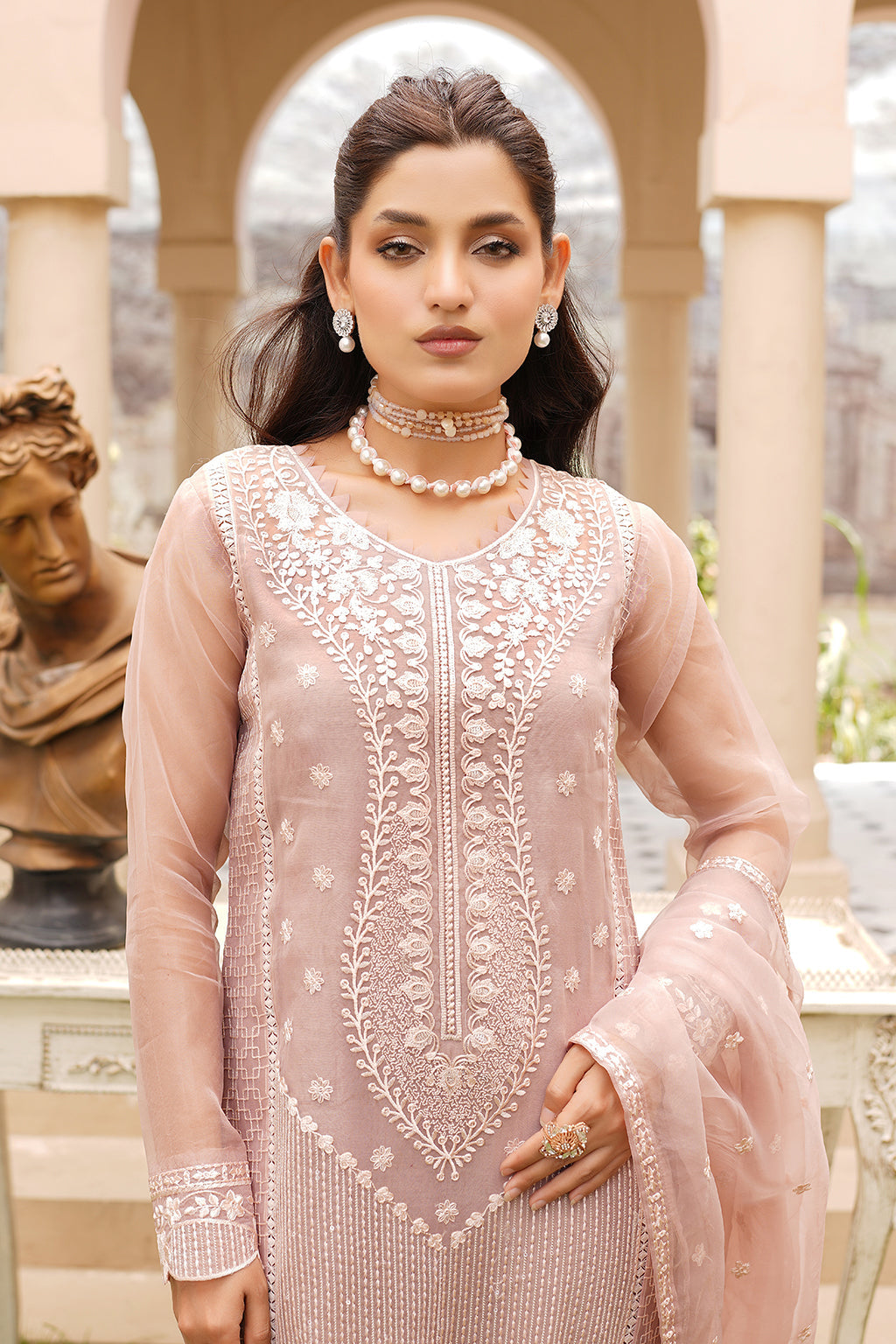 Maryams | Luxury Pret | M-1206 by Maryams - Designer Dress - Type: Ladies Clothes - Available at Libayah - 100% Original