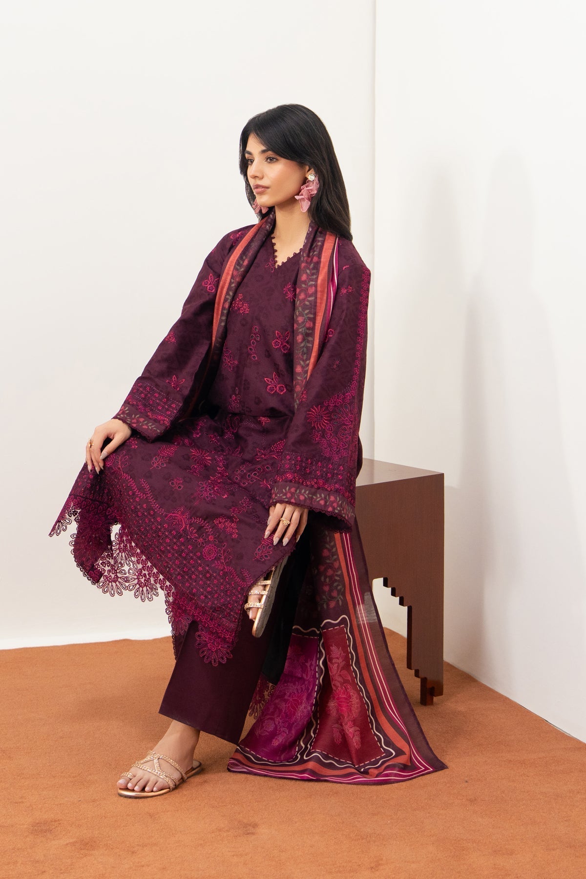 Afrozeh | Basic Pret 26 RTW | NACRE by Afrozeh - Designer Dress  - Type : Ladies Clothes - Available at Libayah - 100% Original 