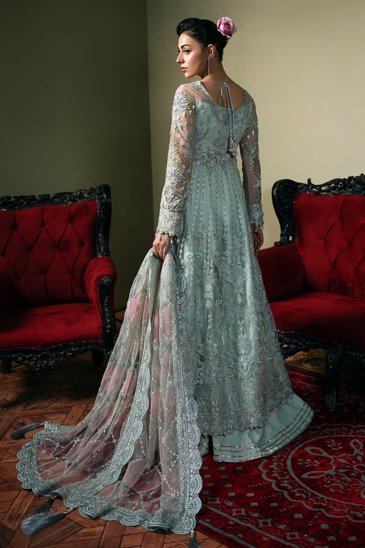 Mina Kashif | Kahani Formals | Zarpash by Mina Kashif - Designer Dress - Type: Ladies Clothes - Available at Libayah - 100% Original