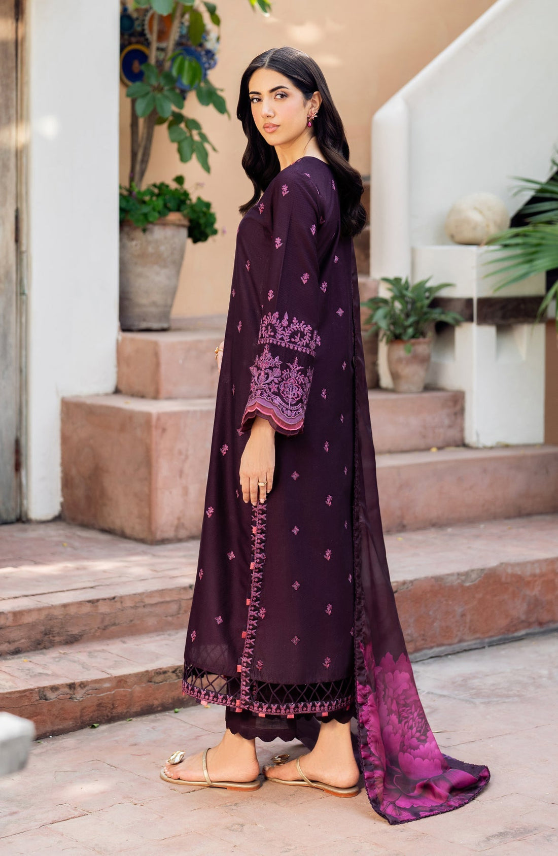 Zarif | Nura Textured Lawn 25 | FAHA by Zarif - Designer Dress - Type: Ladies Clothes - Available at Libayah - 100% Original