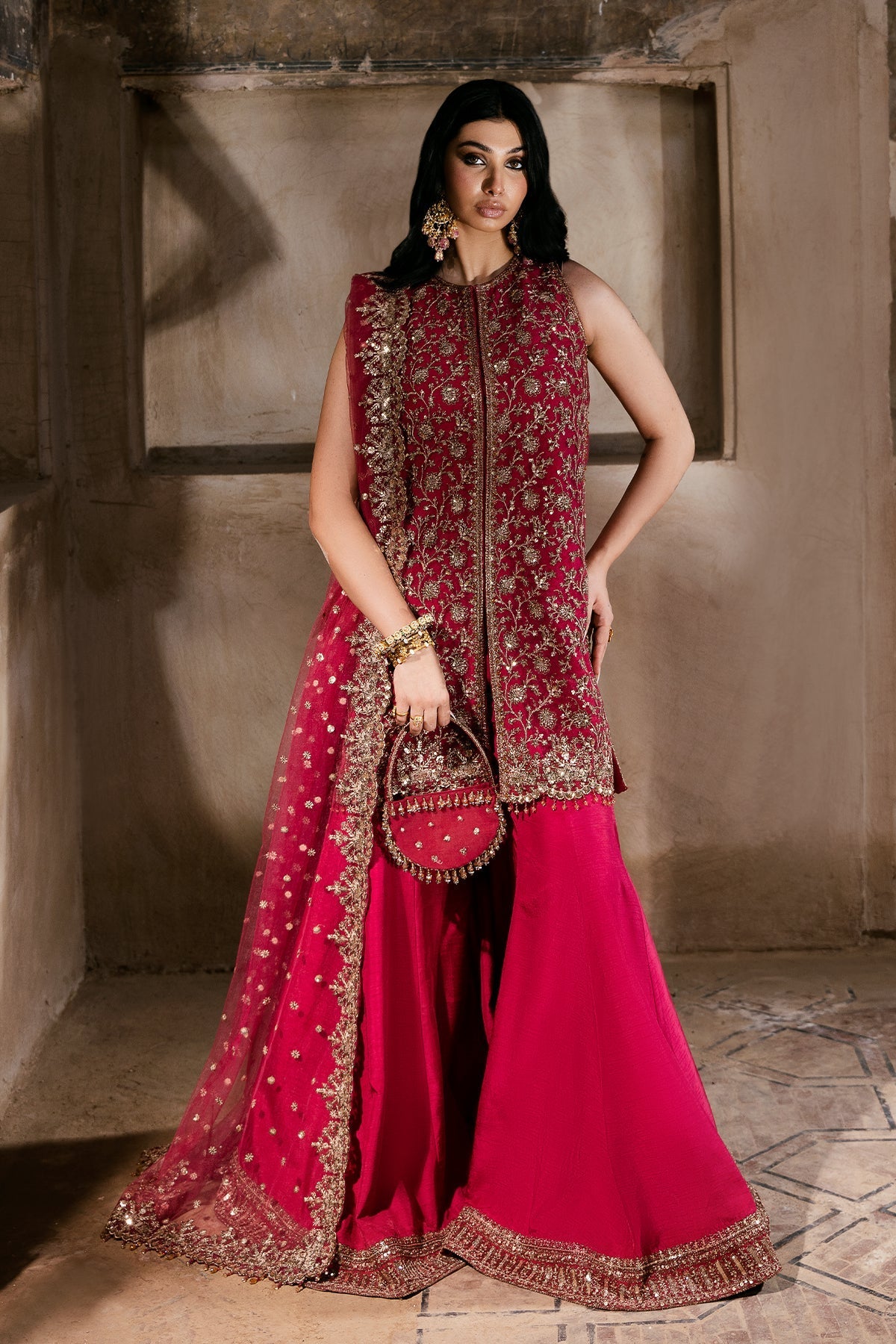 Mina Kashif | Virsa Wedding Formals | Raha by Mina Kashif - Designer Dress - Type : Ladies Clothes - Available at Libayah - 100% Original 