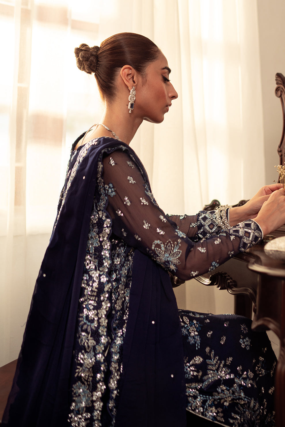 Neeshay | Dastaan Luxury Chiffon | Neelam by Neeshay - Designer Dress - Type: Formal - Available at Libayah - 100% Original