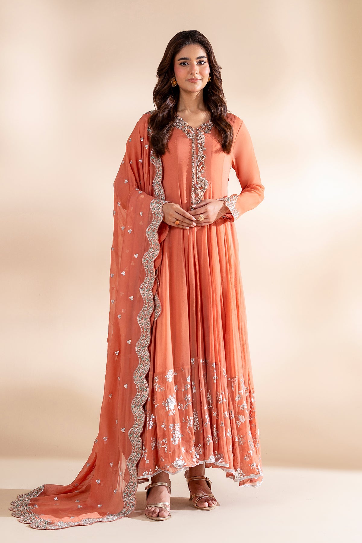 Charizma | Festive Pret | 3-PC Embroidered Chiffon CMA-6-418 by Charizma - Designer Dress  - Type : Ladies Clothes - Available at Libayah - 100% Original 