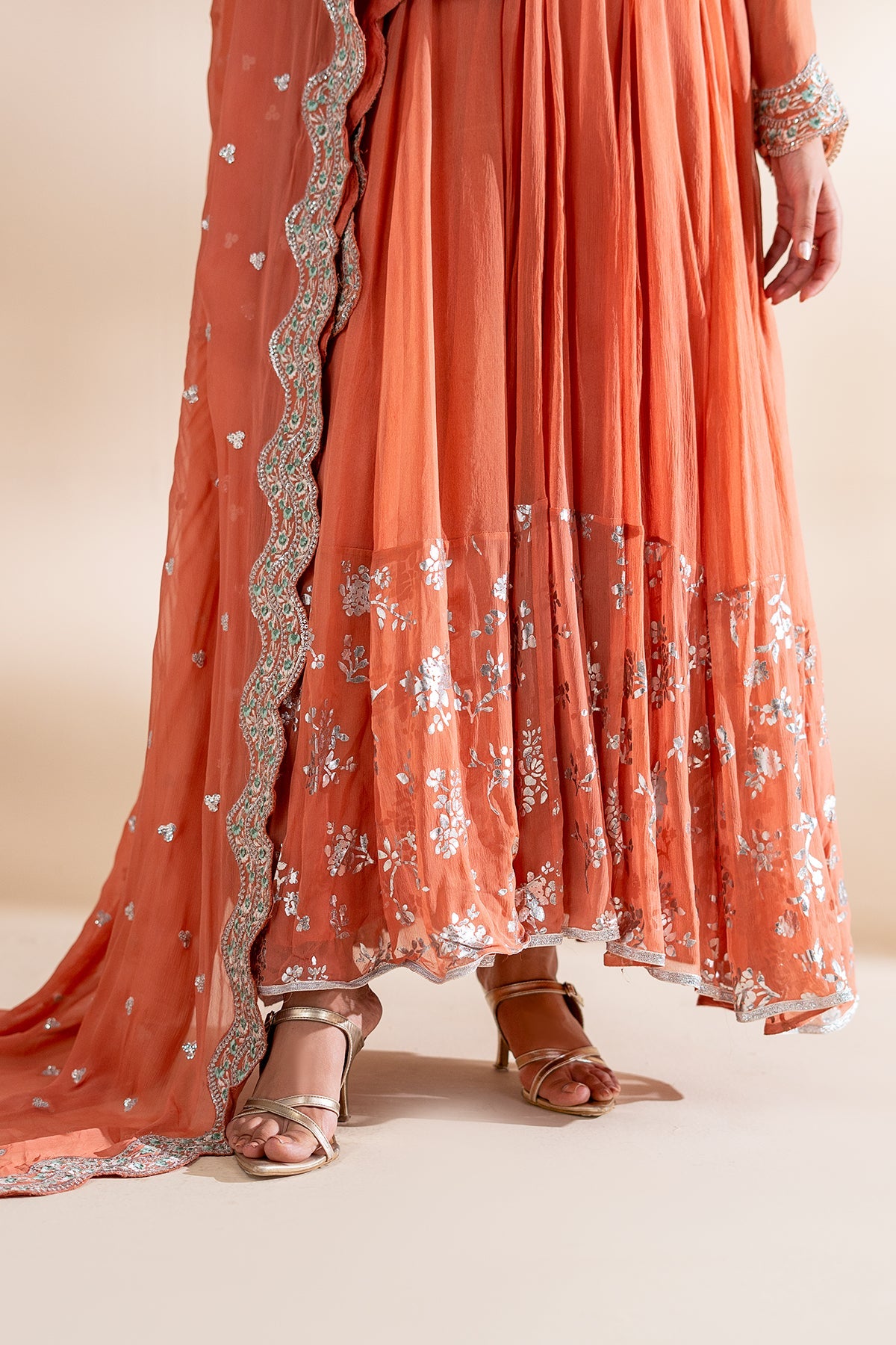 Charizma | Festive Pret | 3-PC Embroidered Chiffon CMA-6-418 by Charizma - Designer Dress  - Type : Ladies Clothes - Available at Libayah - 100% Original 