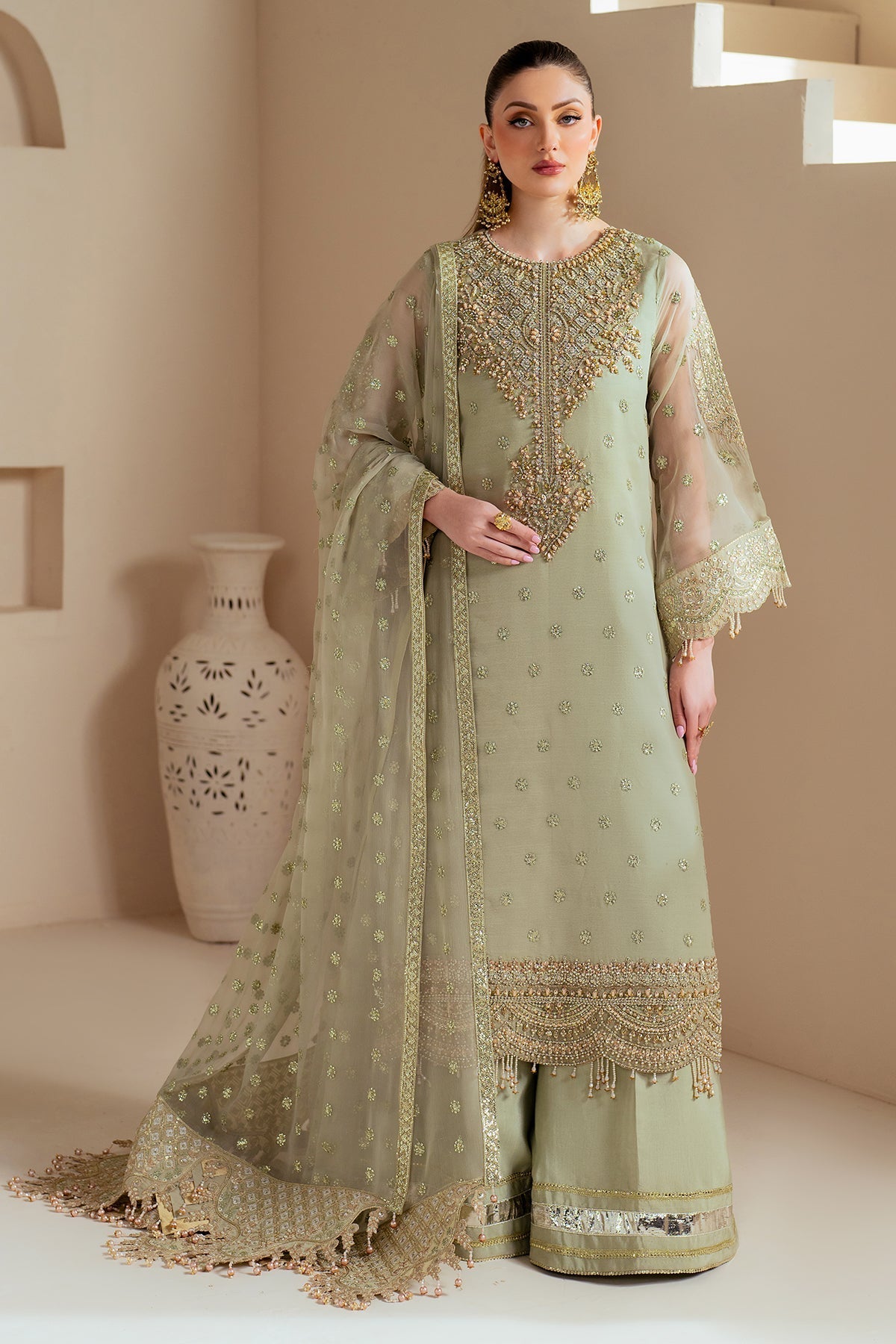 Alizeh | Aymal Chiffon | AF-BHM-4042-Alish by Alizeh - Designer Dress - Type: Ladies Clothes - Available at Libayah - 100% Original