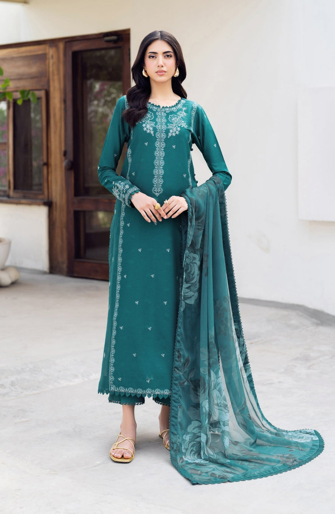 Zarif | Nura Textured Lawn 25 | NUSA by Zarif - Designer Dress - Type: Ladies Clothes - Available at Libayah - 100% Original
