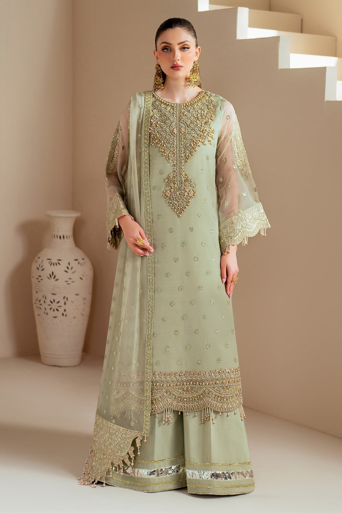 Alizeh | Aymal Chiffon | AF-BHM-4042-Alish by Alizeh - Designer Dress - Type: Ladies Clothes - Available at Libayah - 100% Original