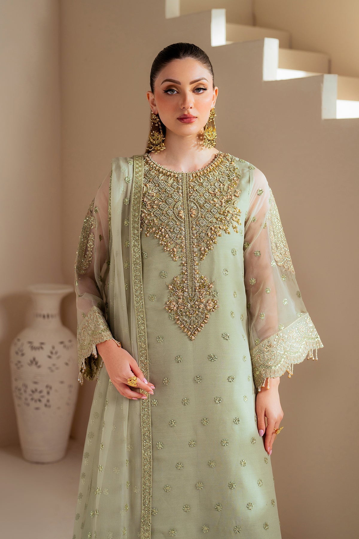 Alizeh | Aymal Chiffon | AF-BHM-4042-Alish by Alizeh - Designer Dress - Type: Ladies Clothes - Available at Libayah - 100% Original