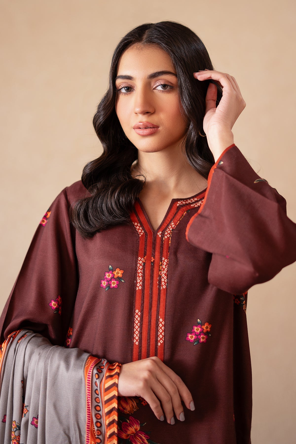 Charizma | Print Melody | CPM-4-S53A by Charizma - Designer Dress - Type: Ladies Clothes - Available at Libayah - 100% Original