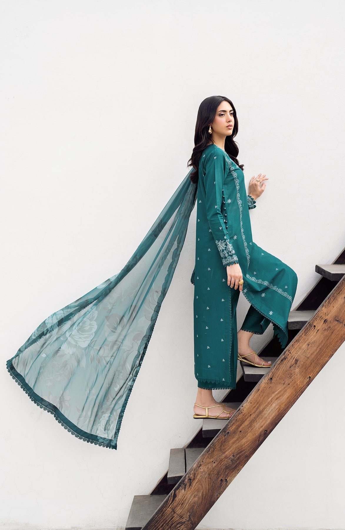 Zarif | Nura Textured Lawn 25 | NUSA by Zarif - Designer Dress - Type: Ladies Clothes - Available at Libayah - 100% Original