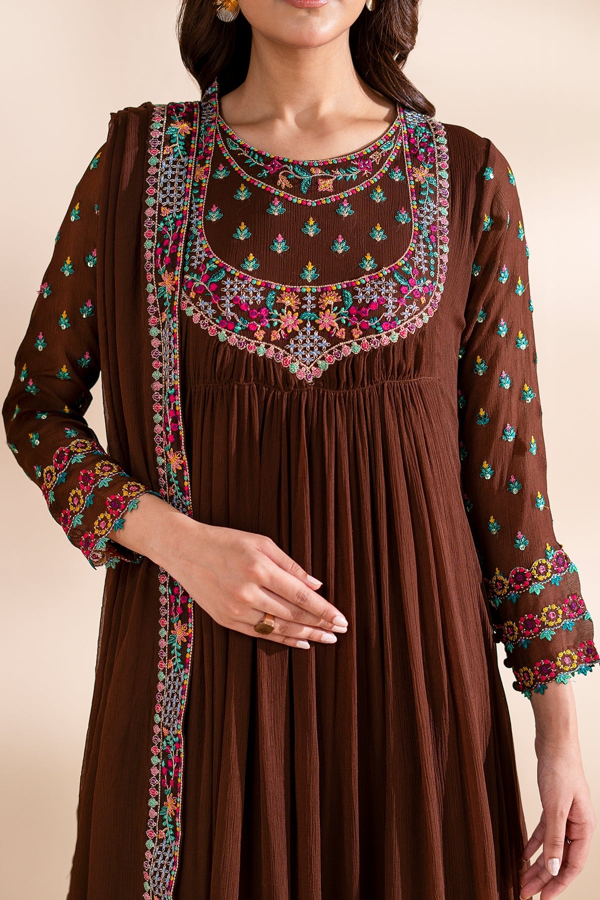 Charizma | Festive Pret | 3-PC Embroidered CMA-6-318 by Charizma - Designer Dress  - Type : Ladies Clothes - Available at Libayah - 100% Original 