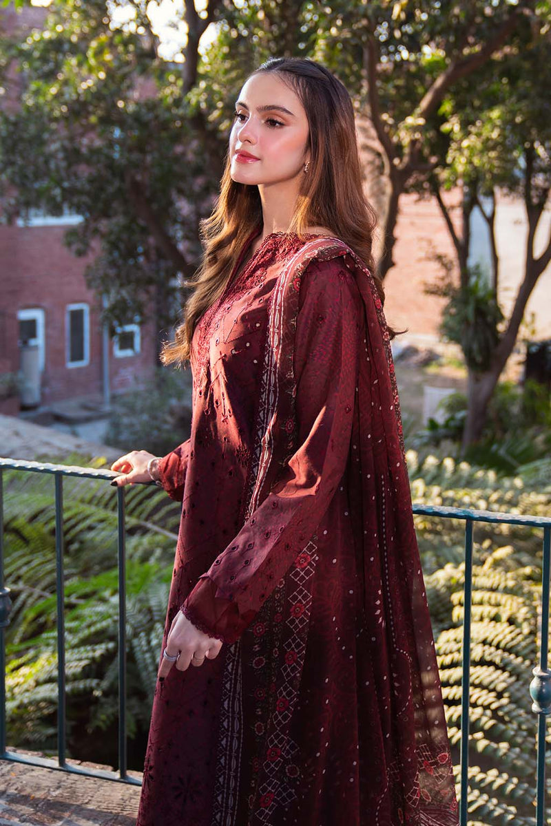 Neeshay | Summer Lines Printkari 25 | GARNET by Neeshay - Designer Dress - Type: Ladies Clothes - Available at Libayah - 100% Original