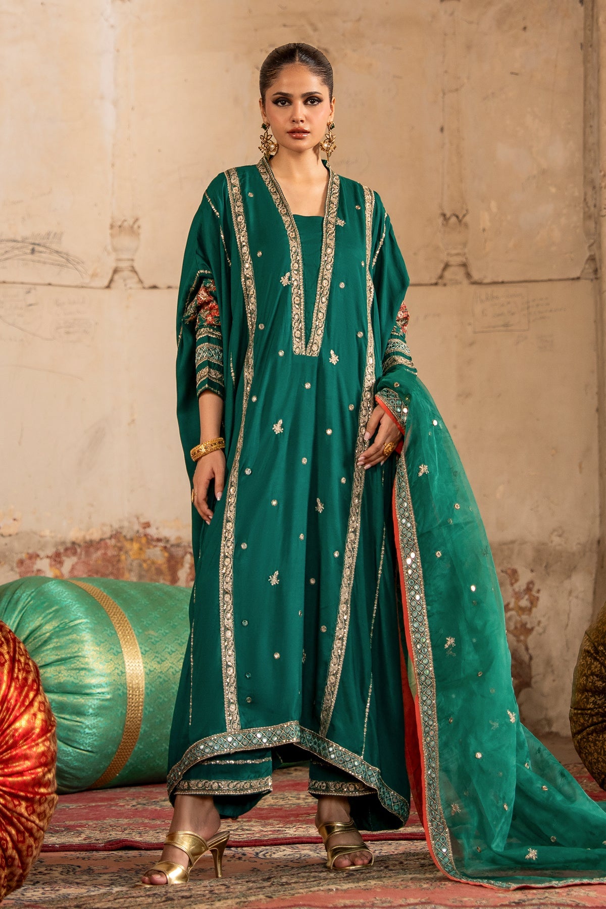 Charizma | Festive Pret | Embroidered Raw Silk CMA-6-388 by Charizma - Designer Dress  - Type : Ladies Clothes - Available at Libayah - 100% Original 