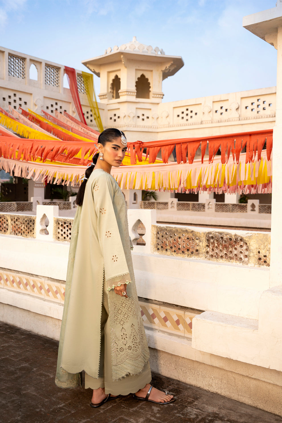Florent | Basant Chikankari | FBC - 3A - by Libayah - Registered Vendor of : Florent - 100% Original Designer Dress