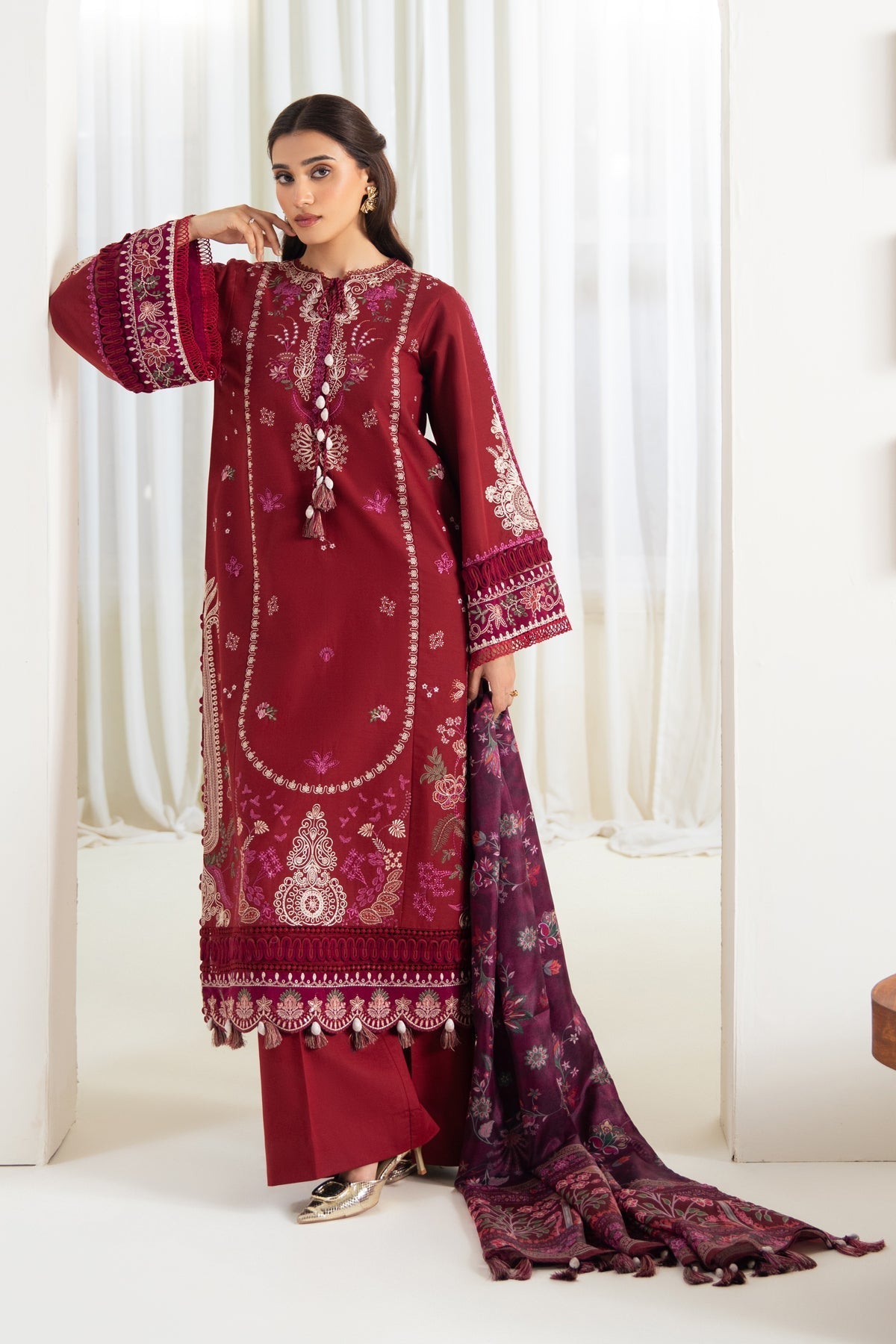 Afrozeh | Basic Pret 26 RTW | NACRE by Afrozeh - Designer Dress  - Type : Ladies Clothes - Available at Libayah - 100% Original 