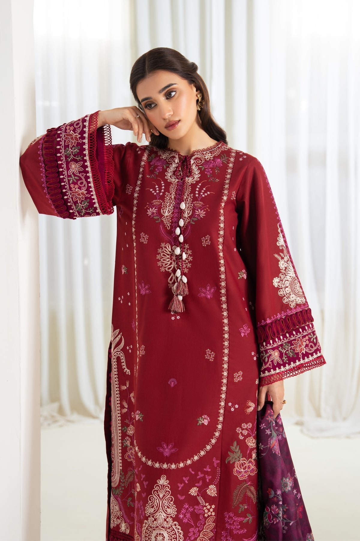 Afrozeh | Basic Pret 26 RTW | NACRE by Afrozeh - Designer Dress  - Type : Ladies Clothes - Available at Libayah - 100% Original 