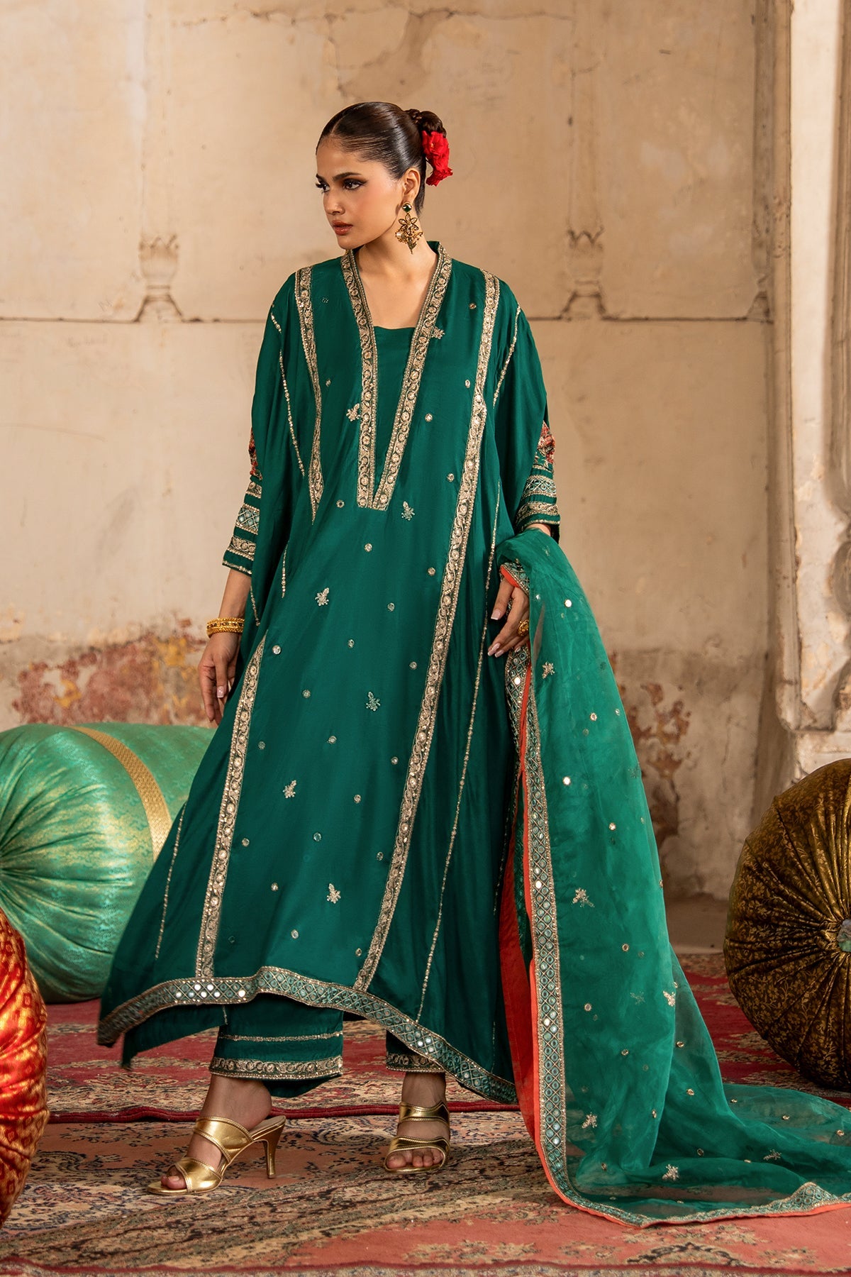 Charizma | Festive Pret | Embroidered Raw Silk CMA-6-388 by Charizma - Designer Dress  - Type : Ladies Clothes - Available at Libayah - 100% Original 