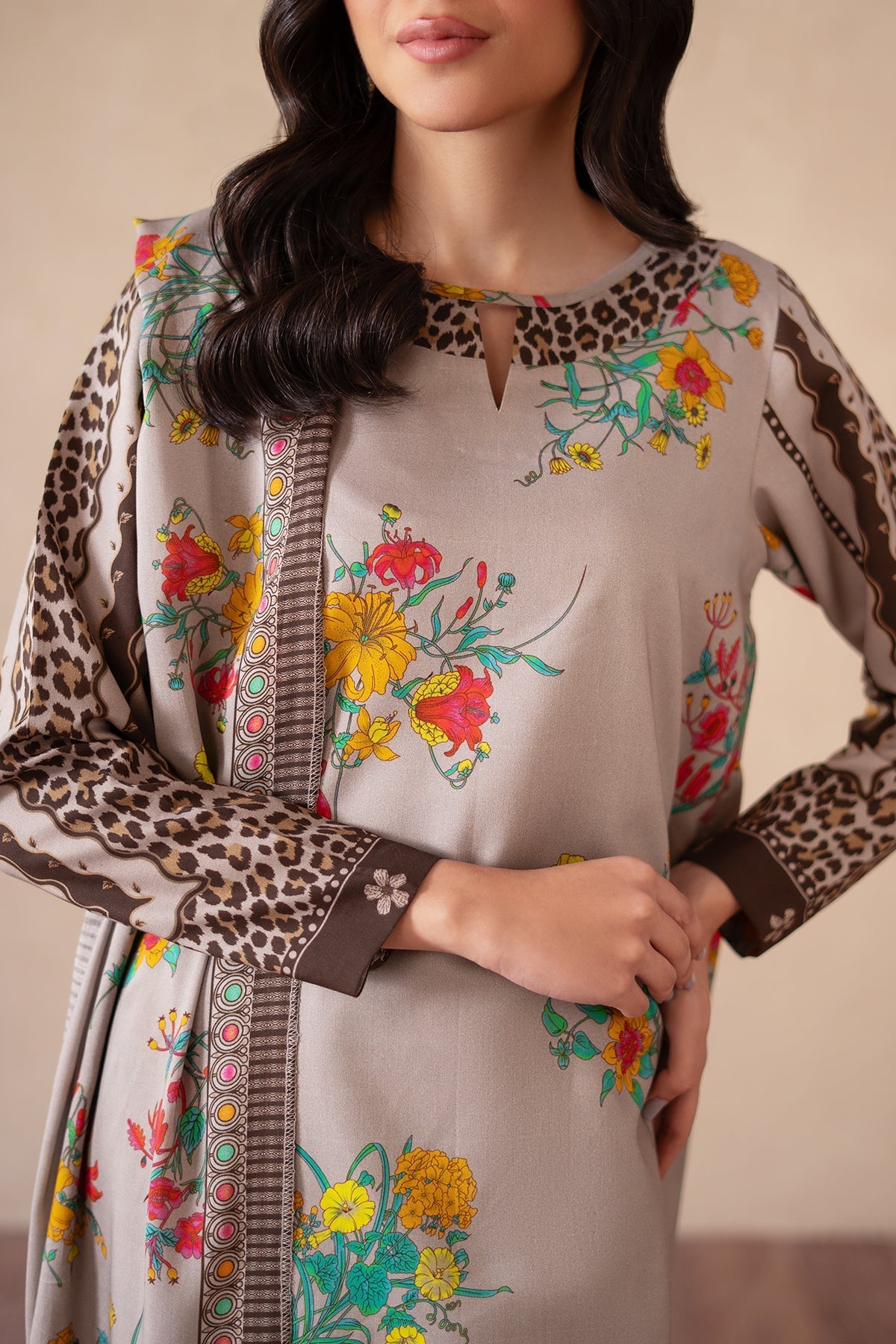 Charizma | Print Melody | CPM-4-S46A by Charizma - Designer Dress - Type: Ladies Clothes - Available at Libayah - 100% Original