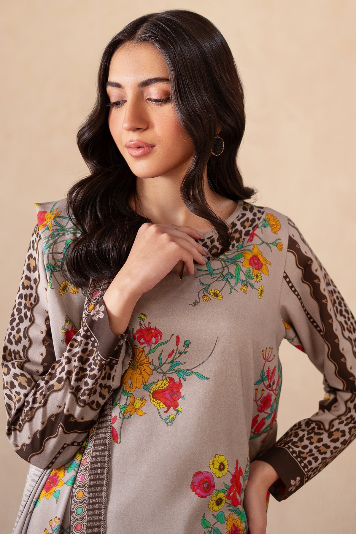 Charizma | Print Melody | CPM-4-S46A by Charizma - Designer Dress - Type: Ladies Clothes - Available at Libayah - 100% Original