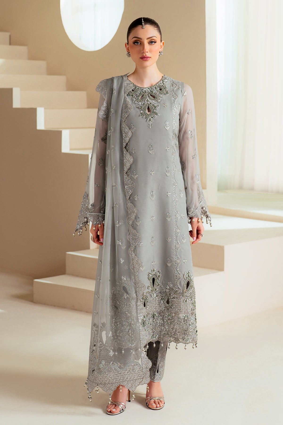 Alizeh | Aymal Chiffon | AF-BHM-4046-Ahvi by Alizeh - Designer Dress - Type: Ladies Clothes - Available at Libayah - 100% Original