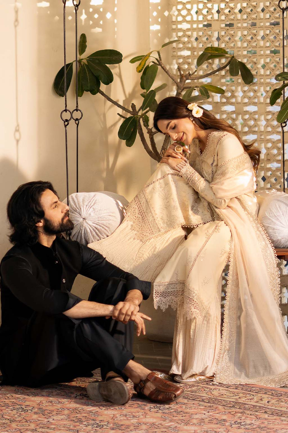 Zarposh | Sajni Lawn 25 | Mehmal by Zarposh - Designer Dress - Type: Ladies Clothes - Available at Libayah - 100% Original