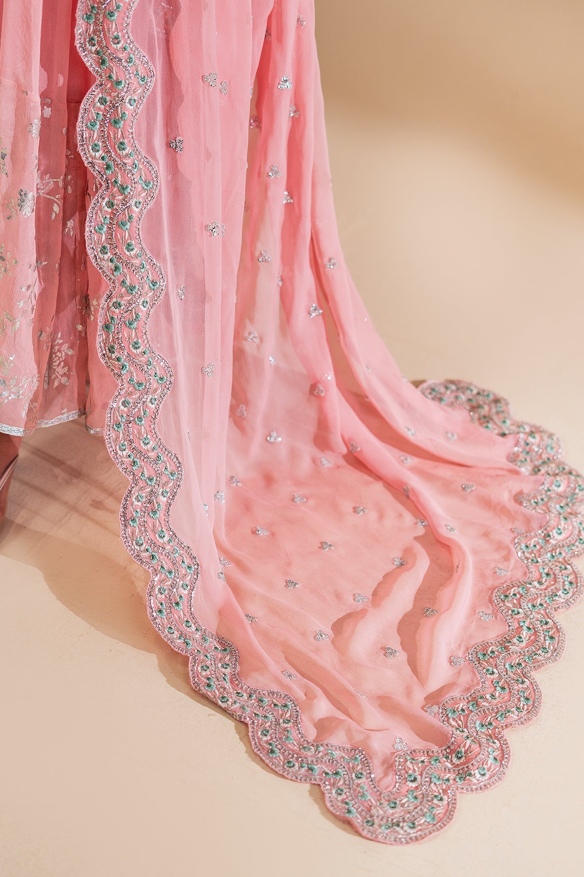 Charizma | Festive Pret | 3-PC Embroidered Chiffon CMA-6-417 by Charizma - Designer Dress  - Type : Ladies Clothes - Available at Libayah - 100% Original 