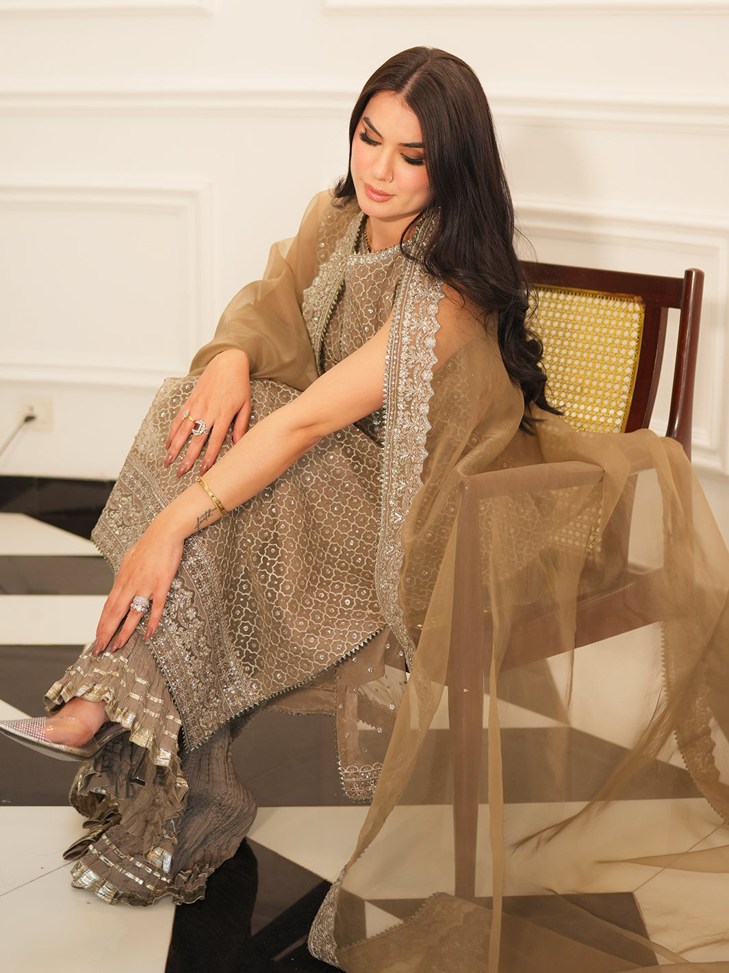 Faiza Faisal | Mayal Festive Pret 25 | DINA by Faiza Faisal - Designer Dress - Type: Ladies Clothes - Available at Libayah - 100% Original