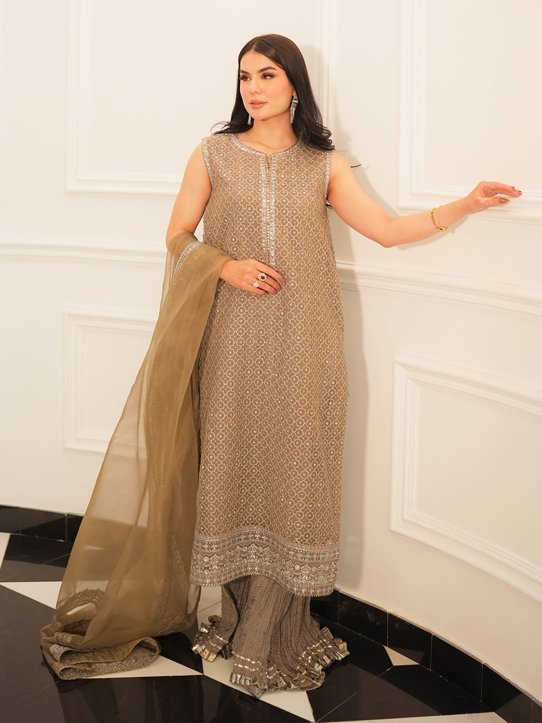 Faiza Faisal | Mayal Festive Pret 25 | DINA by Faiza Faisal - Designer Dress - Type: Ladies Clothes - Available at Libayah - 100% Original